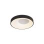 Πλαφονιέρα Οροφής D48x9cm LED 36W 3300lm 3CCT Μαύρο Μέταλλο -Ακρυλικό Inlight 42040-Black